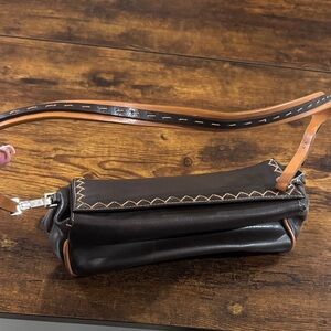 Sondra Roberts Brown Mini Women’s Leather Handbag